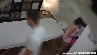 Steamy Encounter On Massage Couch With European Amateur