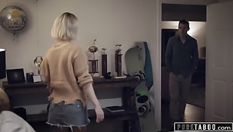 Mature And Teen Stepmom Assist Injured Stepson In Self-Pleasure