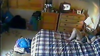 Voyeuristic Mother Indulges In Solo Pleasure While Watching Her Son'S Pornographic Content