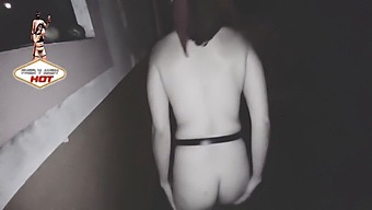 Watch A Stunning Exhibitionist, Andy Hot, Strip Naked And Give A Steamy Street Blowjob In This Explicit Video
