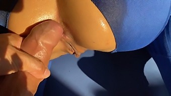 Verified Amateur Gets Penetrated During Yoga Session, Covered In Oil And Cum