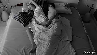 A Couple'S Intimate Morning Encounter Captured Secretly On A Hidden Camera In Their Private Space