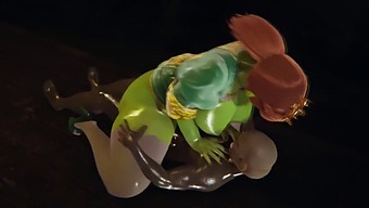 Shrek: Princess Fiona'S Intimate Encounter With An Orc In 3d
