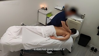 Emma Returns For A Second Time, A Busty And Flirtatious Milf Seeking A Massage That Turns Into Passionate Fucking!