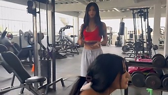 My Trainer, May Hernandez, Gets Me Squatted Naked And Touches Me